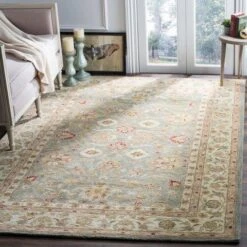 Safavieh Gray Blue & Beige Hand Tufted Floral Area Rug -Famous Furniture Store gray blue and beige hand tufted floral area rug rugs the well appointed house 14 be6824f1 64f6 4b5e 9ce9 b240730b692d