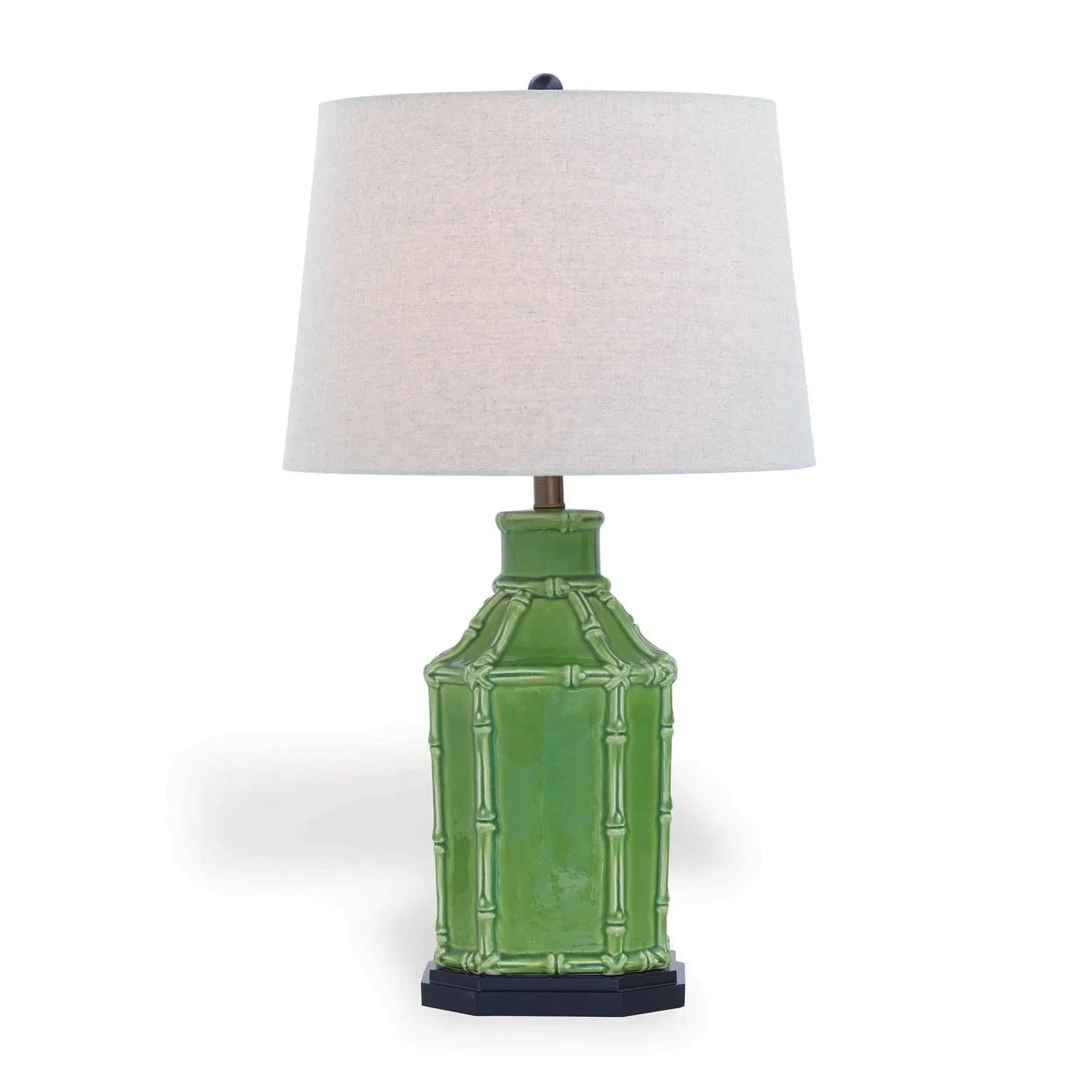 Green Bamboo Caged Table Lamp 1 Green Bamboo Caged Table Lamp