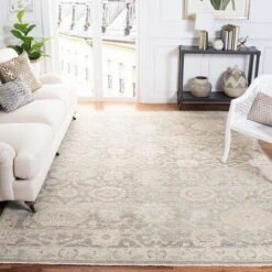 Safavieh Grey & Ivory Hand Knotted Floral Wool Blend Area Rug -Famous Furniture Store grey and ivory hand knotted floral wool blend area rug rugs the well appointed house 4 5f51b688 502d 40c7 b6b5 a50afbc9a498