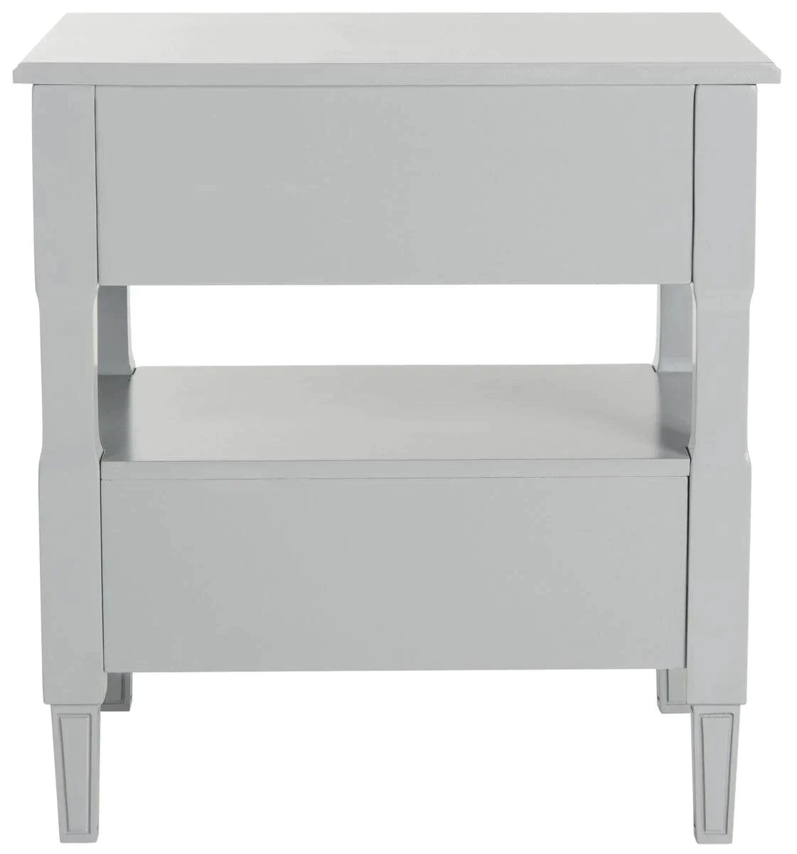 Safavieh Grey Two Drawer Nightstand 3 Safavieh Grey Two Drawer Nightstand - Image 3