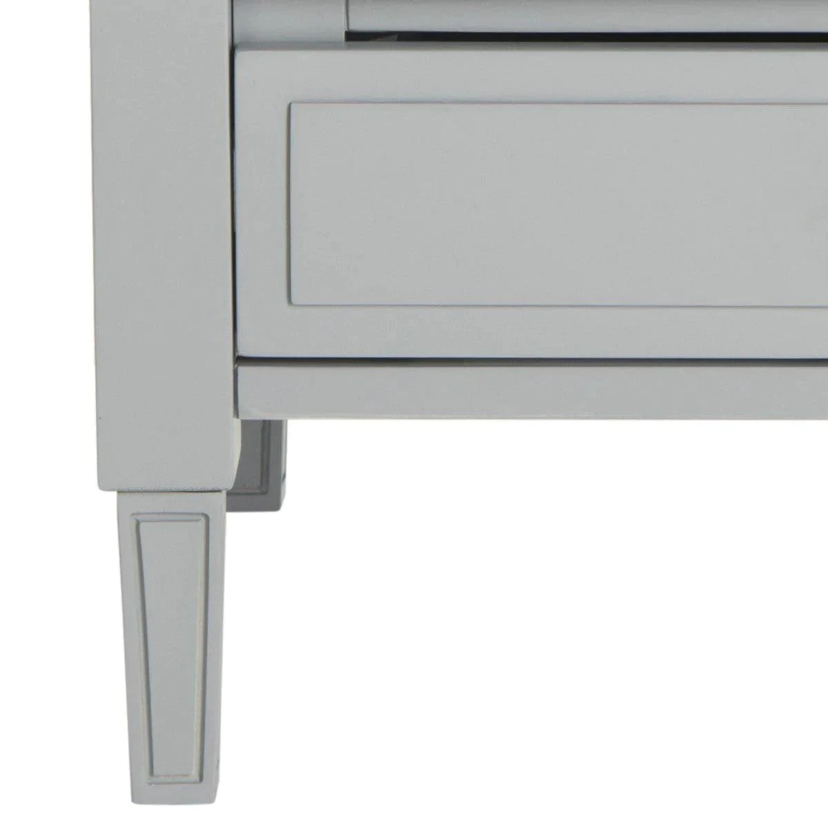 Safavieh Grey Two Drawer Nightstand 8 Safavieh Grey Two Drawer Nightstand - Image 8