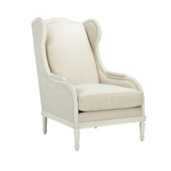 Hand Carved Upholstered Chair, Available In A Variety Of Fabrics And Finishes