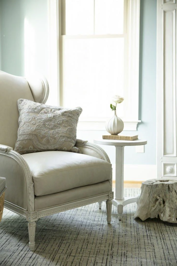 Hand Carved Upholstered Chair, Available In A Variety Of Fabrics And Finishes 6 Hand Carved Upholstered Chair, Available In A Variety Of Fabrics And Finishes - Image 6