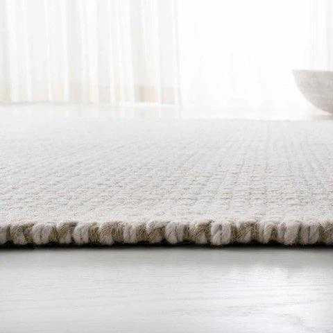 Safavieh Hand Loomed Bone Ivory Wool Area Rug 3 Safavieh Hand Loomed Bone Ivory Wool Area Rug - Image 3