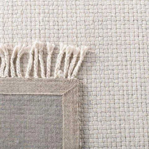 Safavieh Hand Loomed Bone Ivory Wool Area Rug 4 Safavieh Hand Loomed Bone Ivory Wool Area Rug - Image 4