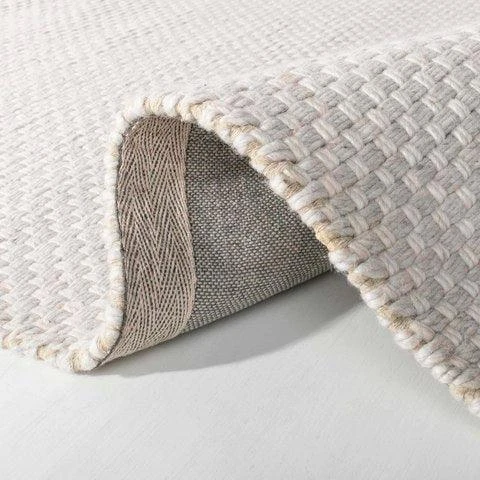 Safavieh Hand Loomed Bone Ivory Wool Area Rug 5 Safavieh Hand Loomed Bone Ivory Wool Area Rug - Image 5