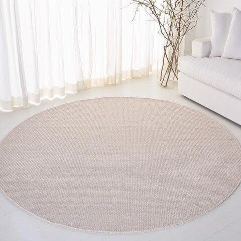 Safavieh Hand Loomed Bone Ivory Wool Area Rug 8 Safavieh Hand Loomed Bone Ivory Wool Area Rug - Image 8