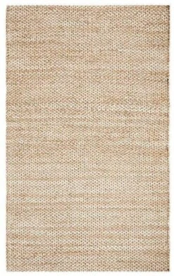 Safavieh Hand Loomed Brown & White Wool And Jute Area Rug