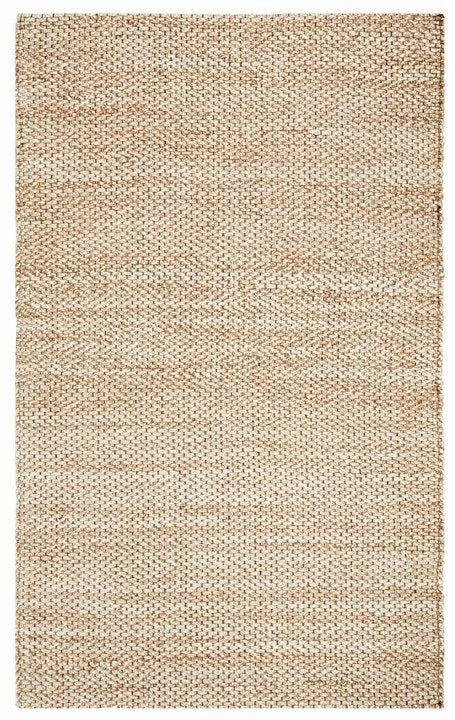 Safavieh Hand Loomed Brown & White Wool And Jute Area Rug 1 Safavieh Hand Loomed Brown & White Wool And Jute Area Rug
