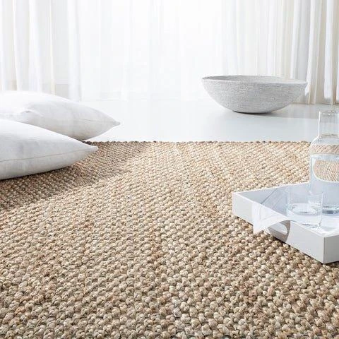 Safavieh Hand Loomed Brown & White Wool And Jute Area Rug 2 Safavieh Hand Loomed Brown & White Wool And Jute Area Rug - Image 2