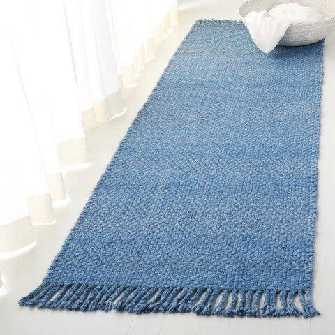 Safavieh Hand Loomed Deep Blue Wool Area Rug 7 Safavieh Hand Loomed Deep Blue Wool Area Rug - Image 7
