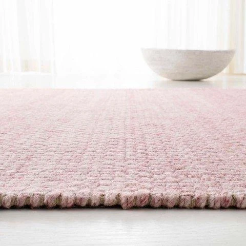 Safavieh Hand Loomed Pink Wool Area Rug 3 Safavieh Hand Loomed Pink Wool Area Rug - Image 3