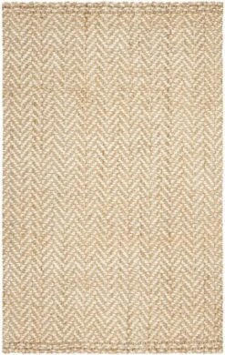 Safavieh Hand Woven Natural And Ivory Jute Rug