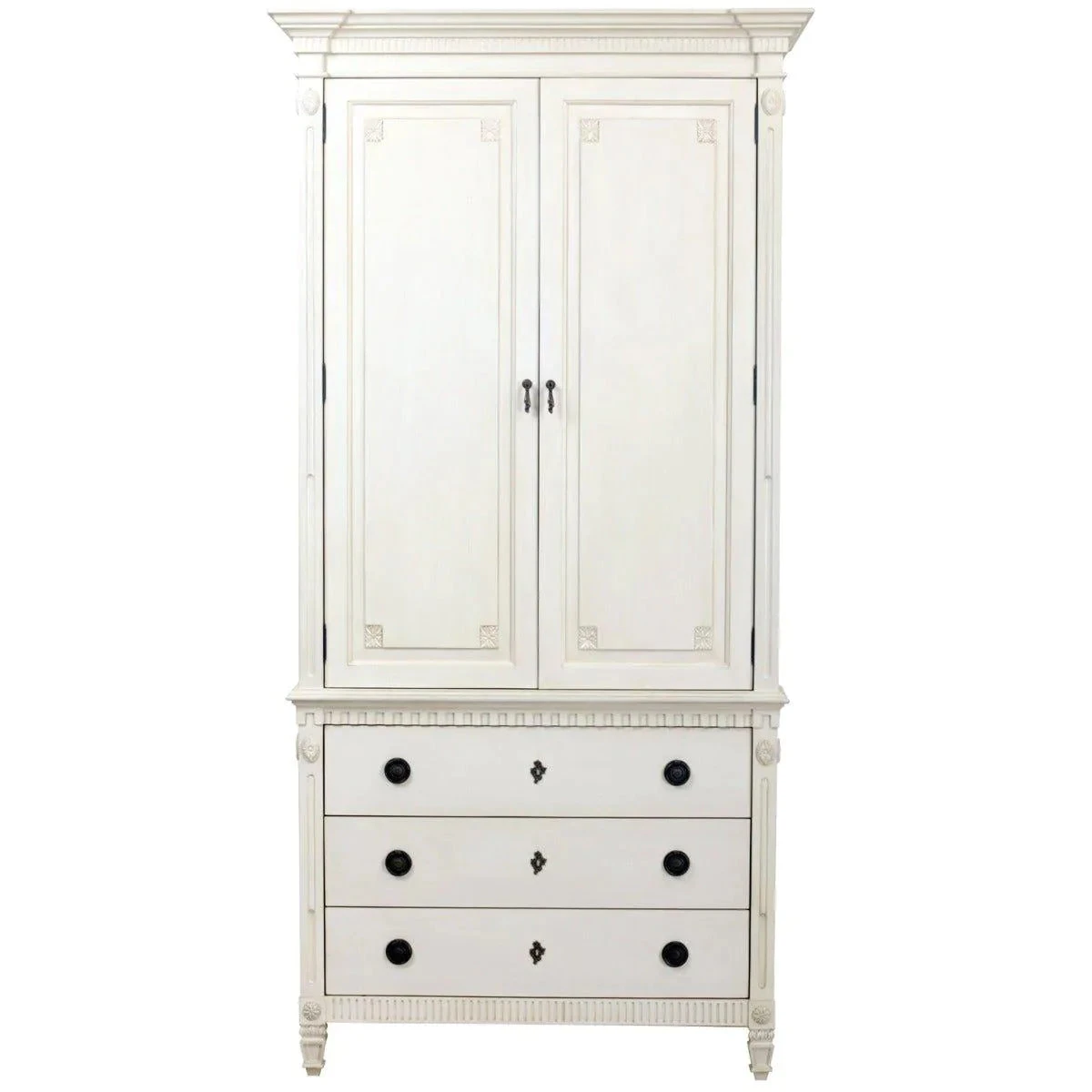 Handmade French Armoire With Drawers 1 Handmade French Armoire With Drawers