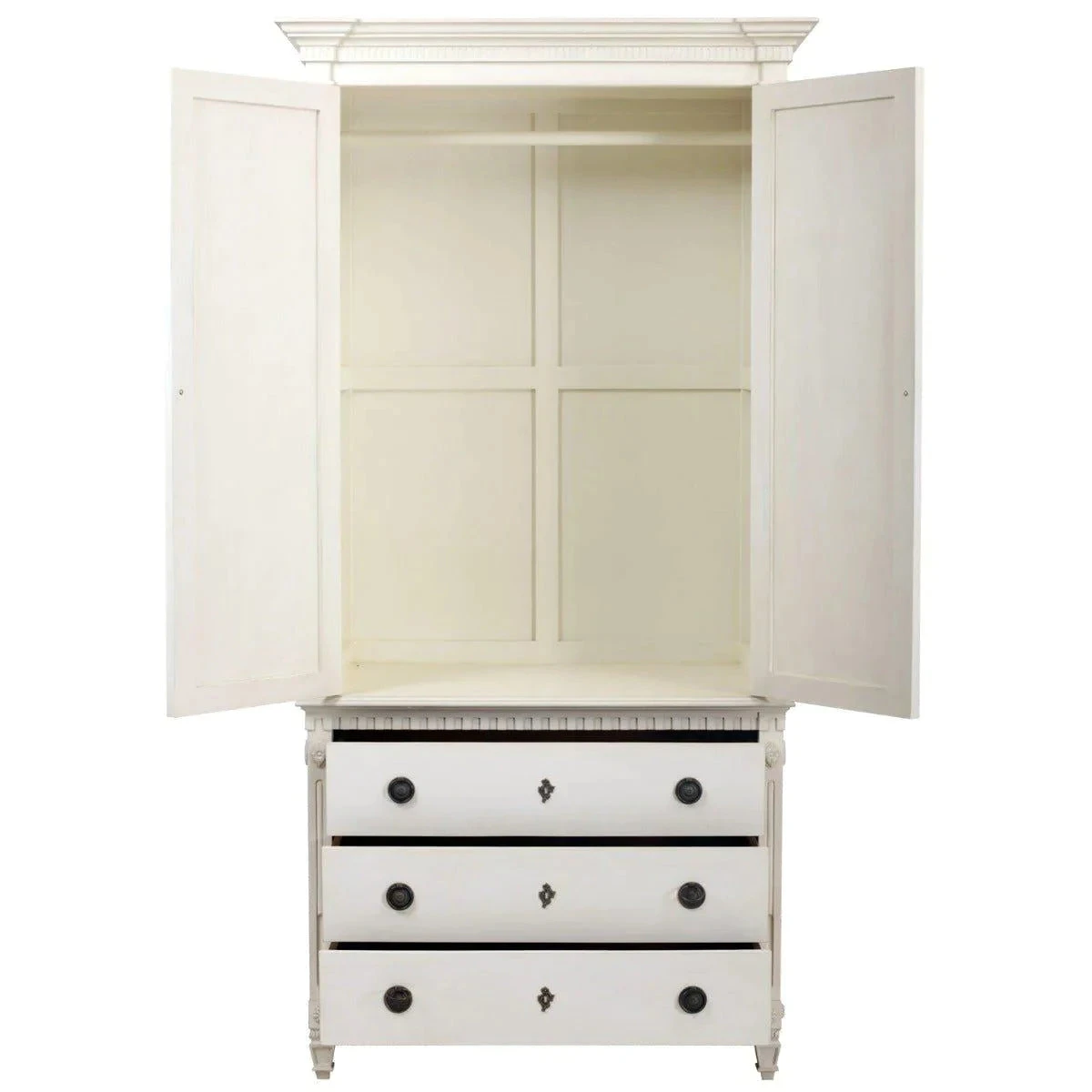 Handmade French Armoire With Drawers 2 Handmade French Armoire With Drawers - Image 2