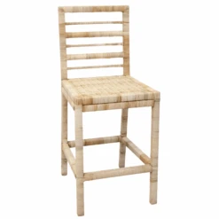 Harvested Rattan Wicker Counter Stool