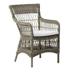 Highback ArtFibre™ Woven Arm Chair With Optional Cushion