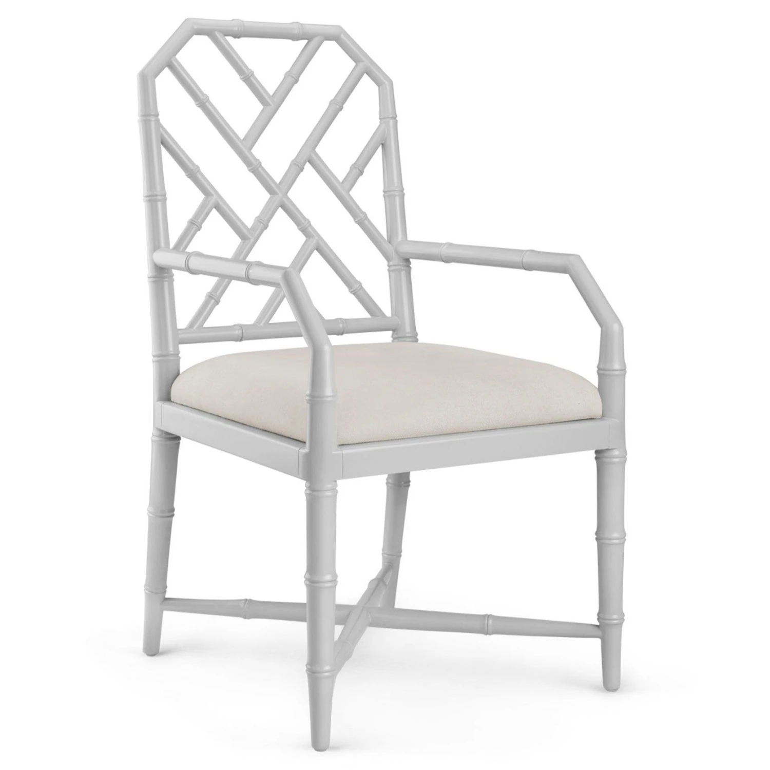 Jardin Faux Bamboo Chinoiserie Lattice Armchair 5 Jardin Faux Bamboo Chinoiserie Lattice Armchair - Image 5