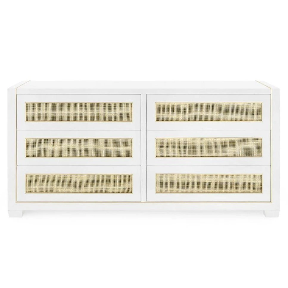 Karen 6-Drawer Extra Large Cabinet In Vanilla Lacquer 1 Karen 6-Drawer Extra Large Cabinet In Vanilla Lacquer