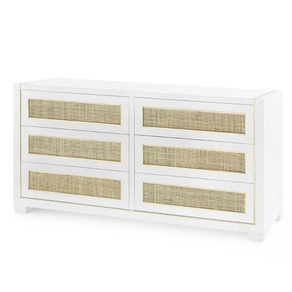 Karen 6-Drawer Extra Large Cabinet In Vanilla Lacquer 2 Karen 6-Drawer Extra Large Cabinet In Vanilla Lacquer - Image 2