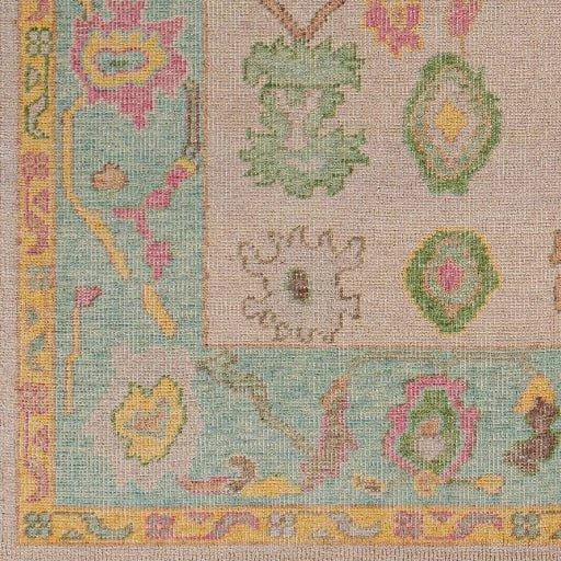 Kars Hand Knotted Green, Blue, Pink & Yellow Area Rug -Available In A Variety Of Sizes 6 Kars Hand Knotted Green, Blue, Pink & Yellow Area Rug -Available In A Variety Of Sizes - Image 6