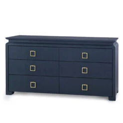 Lacquered Heavy Linen Storm Blue Elina Six Drawer Dresser With Custom Pull Option 29 Lacquered Heavy Linen Storm Blue Elina Six Drawer Dresser With Custom Pull Option -Famous Furniture Store lacquered heavy linen storm blue elina six drawer dresser with custom pull option dressers and armoires the well appointed house 11