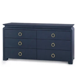 Lacquered Heavy Linen Storm Blue Elina Six Drawer Dresser With Custom Pull Option 32 Lacquered Heavy Linen Storm Blue Elina Six Drawer Dresser With Custom Pull Option -Famous Furniture Store lacquered heavy linen storm blue elina six drawer dresser with custom pull option dressers and armoires the well appointed house 14