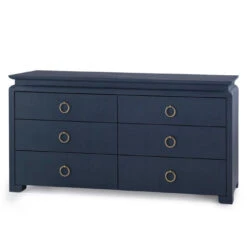 Lacquered Heavy Linen Storm Blue Elina Six Drawer Dresser With Custom Pull Option 33 Lacquered Heavy Linen Storm Blue Elina Six Drawer Dresser With Custom Pull Option -Famous Furniture Store lacquered heavy linen storm blue elina six drawer dresser with custom pull option dressers and armoires the well appointed house 15
