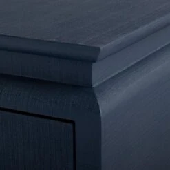 Lacquered Heavy Linen Storm Blue Elina Six Drawer Dresser With Custom Pull Option 22 Lacquered Heavy Linen Storm Blue Elina Six Drawer Dresser With Custom Pull Option -Famous Furniture Store lacquered heavy linen storm blue elina six drawer dresser with custom pull option dressers and armoires the well appointed house 4