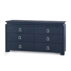 Lacquered Heavy Linen Storm Blue Elina Six Drawer Dresser With Custom Pull Option 25 Lacquered Heavy Linen Storm Blue Elina Six Drawer Dresser With Custom Pull Option -Famous Furniture Store lacquered heavy linen storm blue elina six drawer dresser with custom pull option dressers and armoires the well appointed house 7