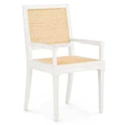 Lacquered Mahogany Jansen Arm Chair