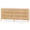 Lacquered Oak 12 Drawer Paulina Dresser