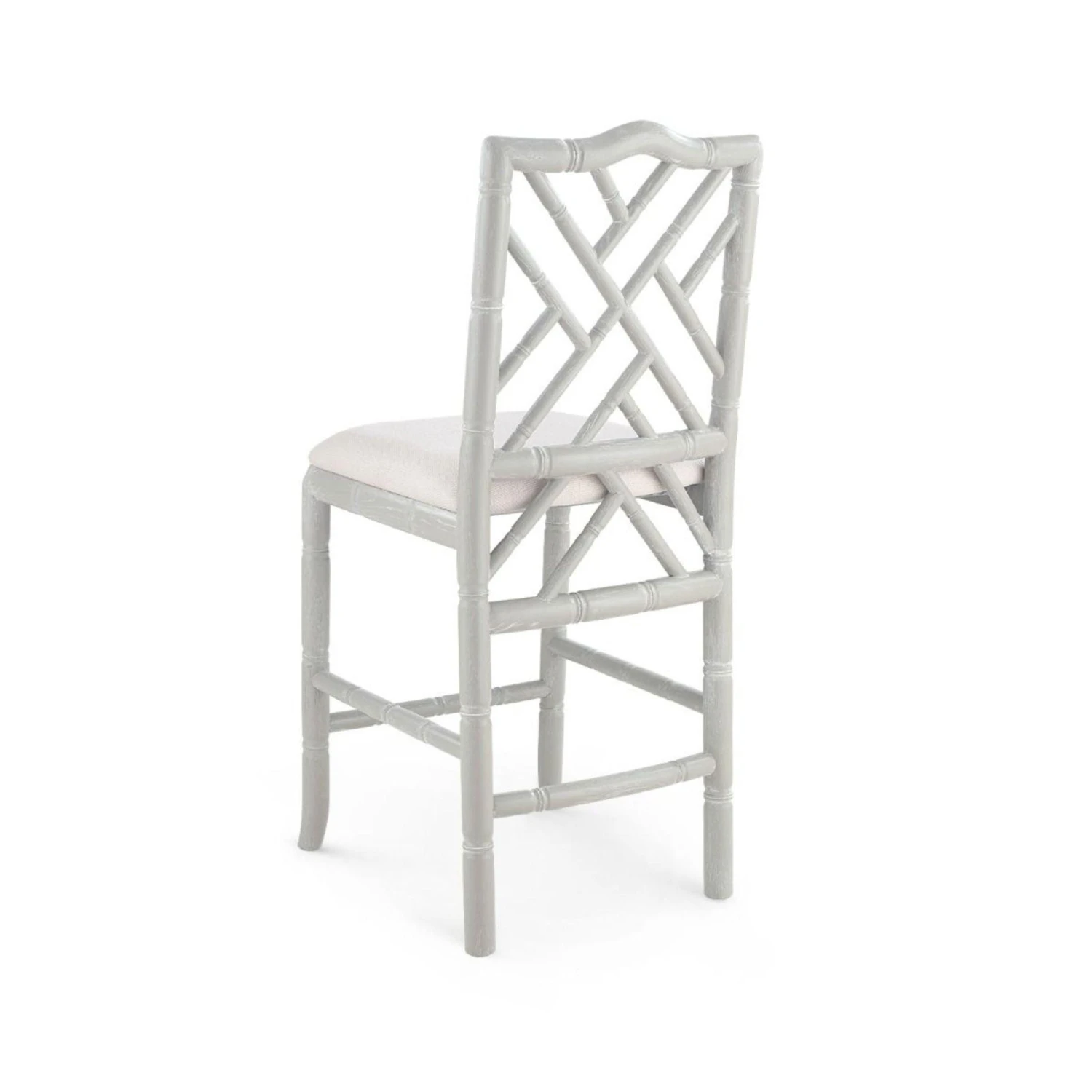 Lacquered Oak Bamboo Fretwork Hampton Counter Stool 3 Lacquered Oak Bamboo Fretwork Hampton Counter Stool - Image 3