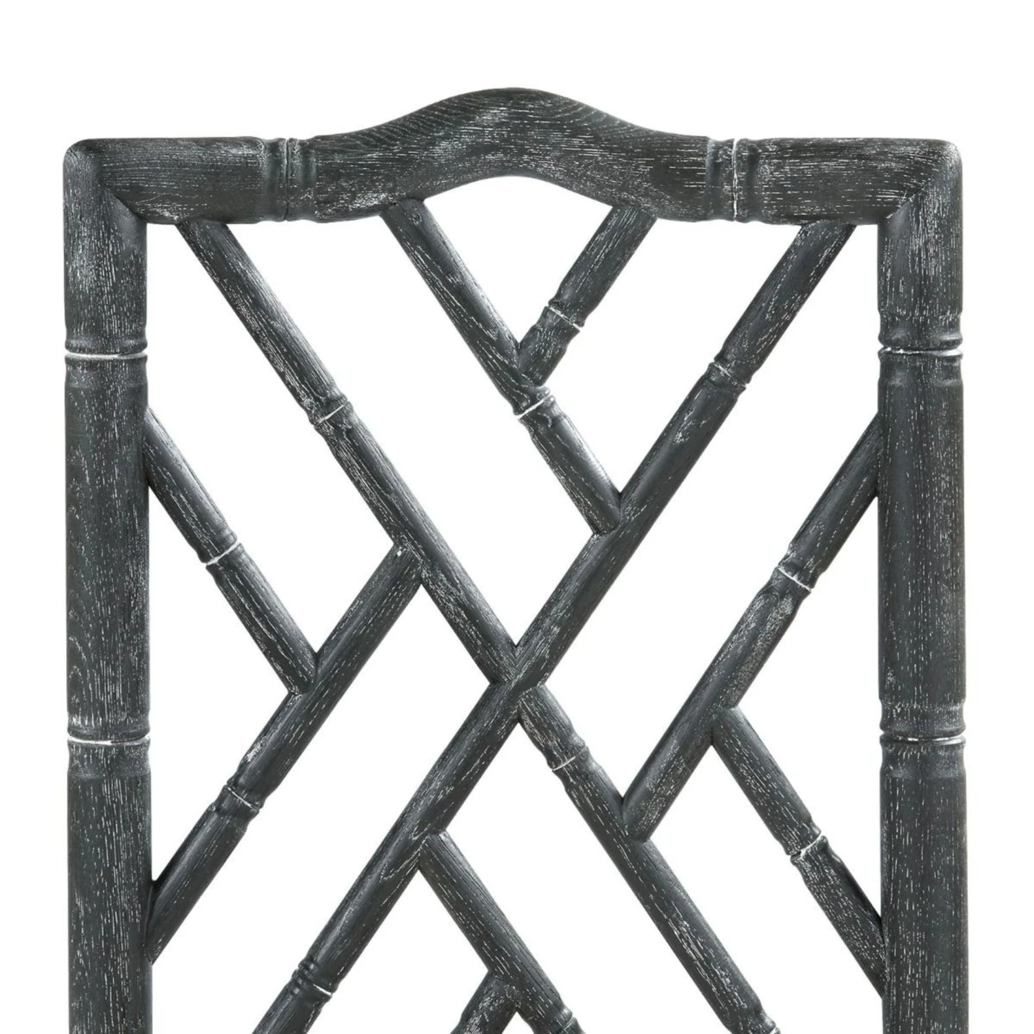 Lacquered Oak Bamboo Fretwork Hampton Side Chair 10 Lacquered Oak Bamboo Fretwork Hampton Side Chair - Image 10