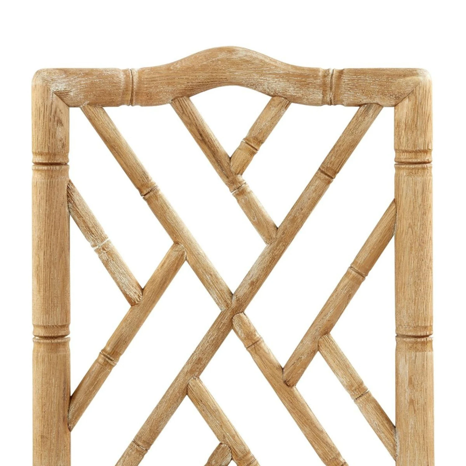 Lacquered Oak Bamboo Fretwork Hampton Side Chair 16 Lacquered Oak Bamboo Fretwork Hampton Side Chair - Image 16