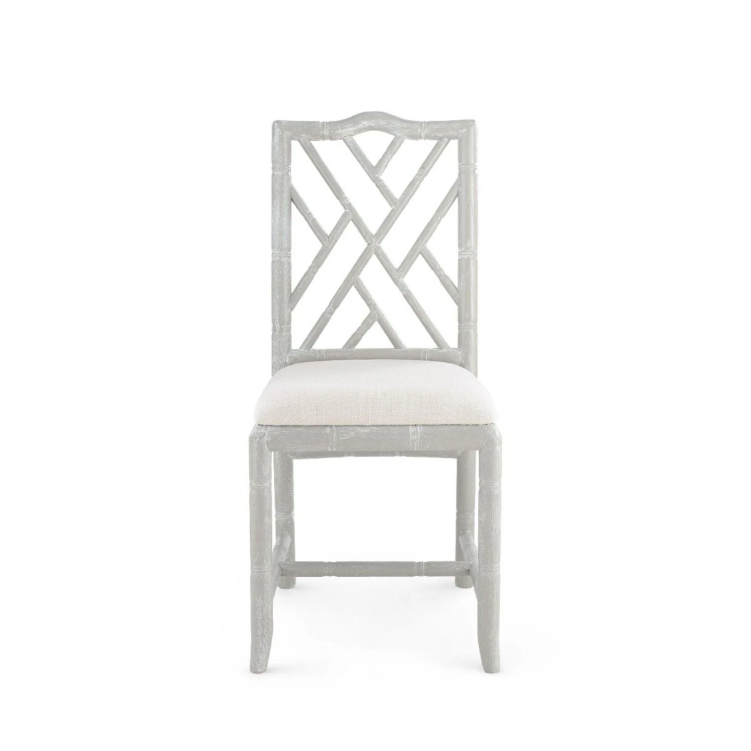 Lacquered Oak Bamboo Fretwork Hampton Side Chair 2 Lacquered Oak Bamboo Fretwork Hampton Side Chair - Image 2