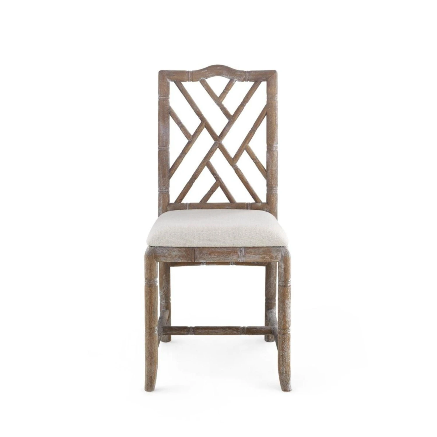 Lacquered Oak Bamboo Fretwork Hampton Side Chair 20 Lacquered Oak Bamboo Fretwork Hampton Side Chair - Image 20