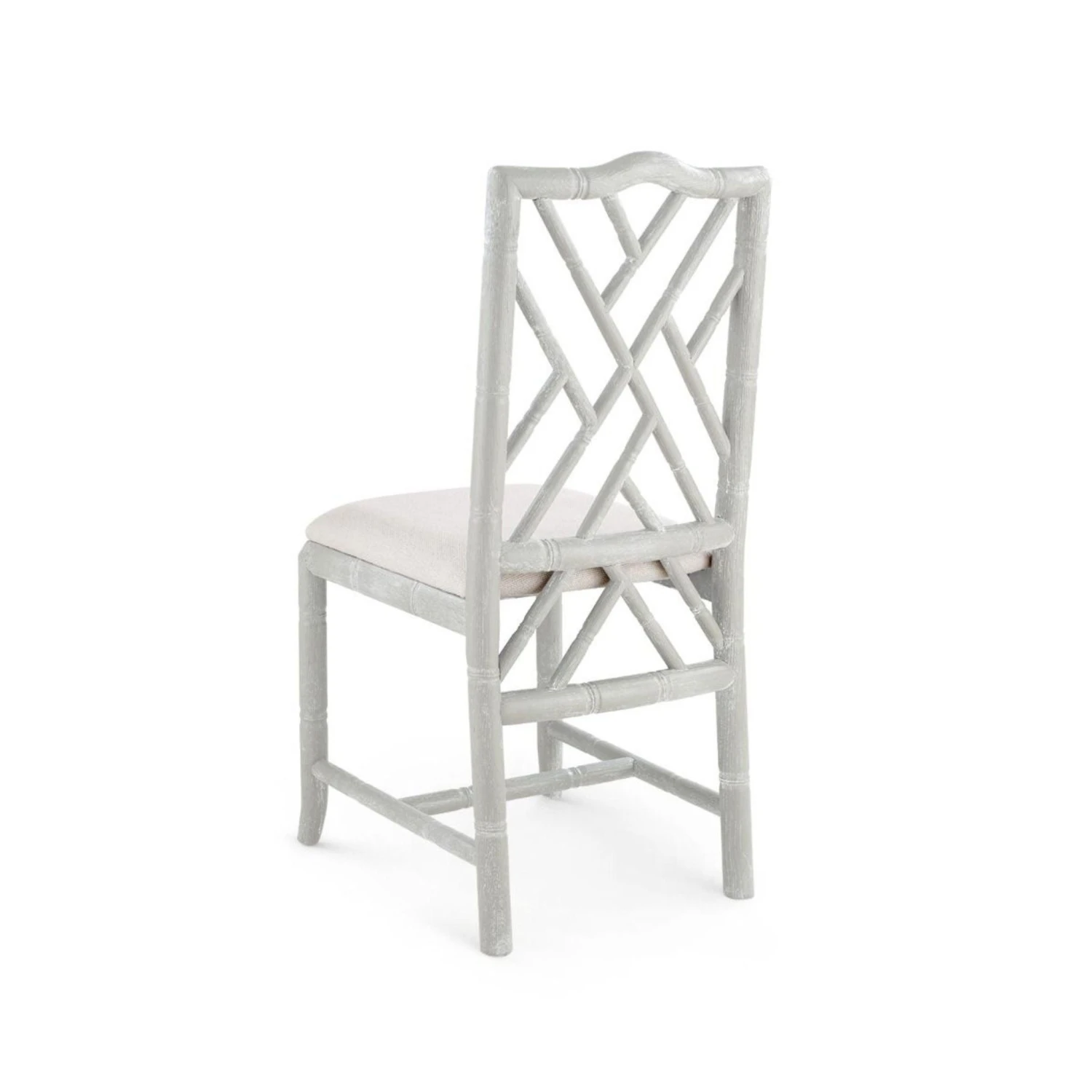 Lacquered Oak Bamboo Fretwork Hampton Side Chair 3 Lacquered Oak Bamboo Fretwork Hampton Side Chair - Image 3