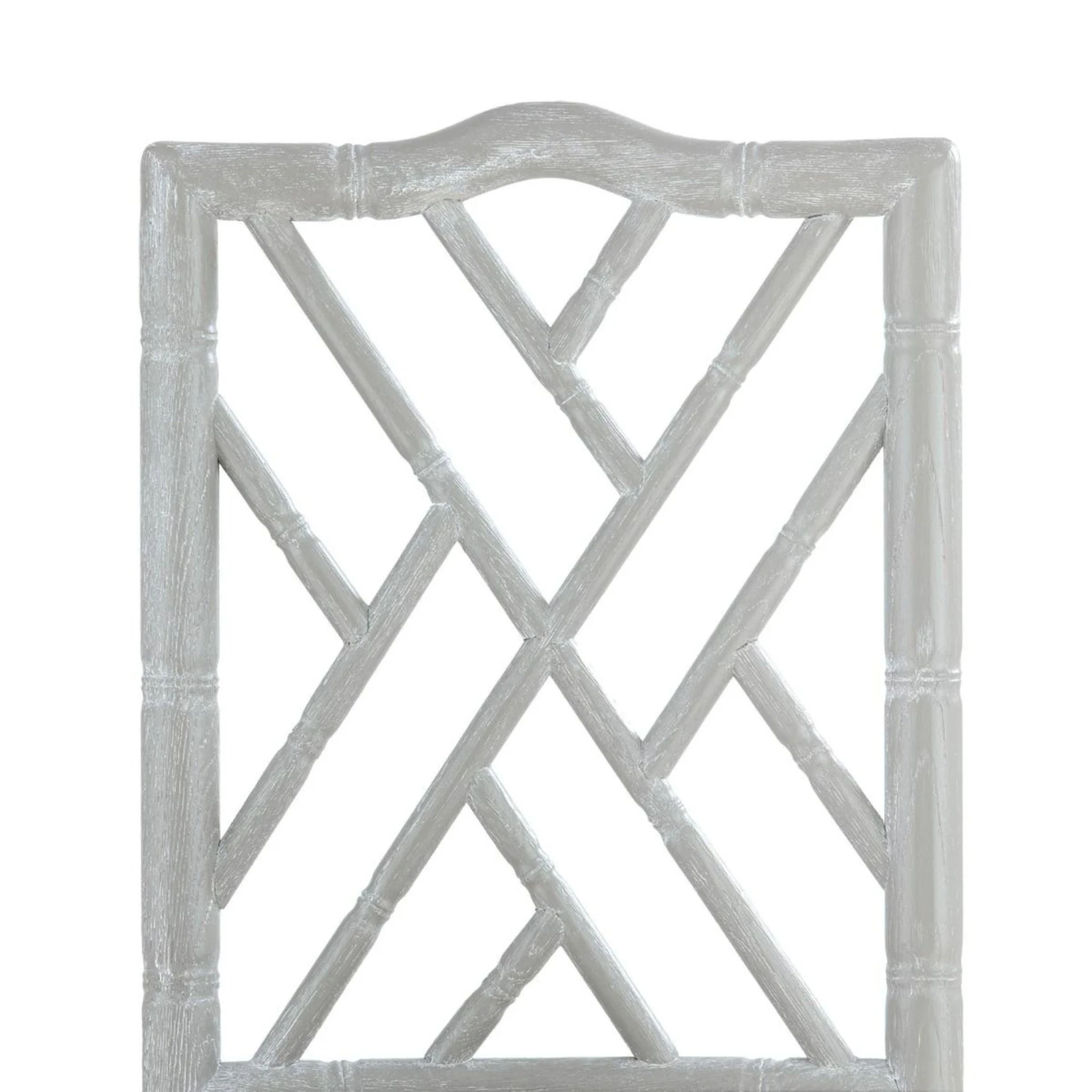 Lacquered Oak Bamboo Fretwork Hampton Side Chair 4 Lacquered Oak Bamboo Fretwork Hampton Side Chair - Image 4