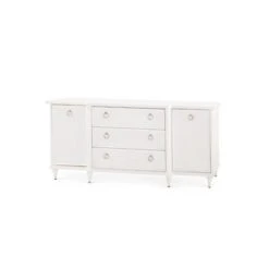 Lacquered Wood Fairfax Cabinet In Vanilla