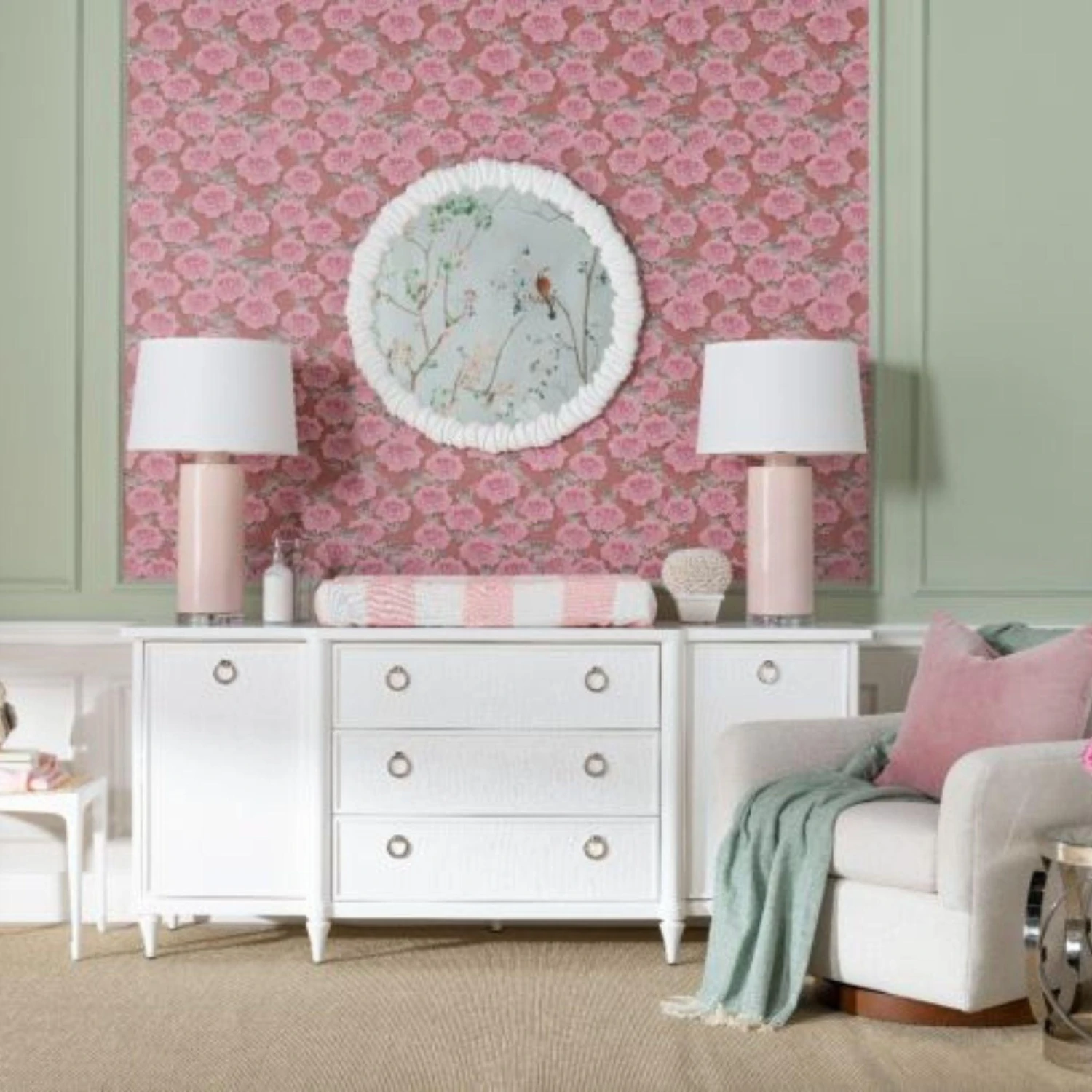 Lacquered Wood Fairfax Cabinet In Vanilla 2 Lacquered Wood Fairfax Cabinet In Vanilla - Image 2