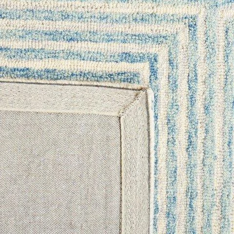 Safavieh Light Blue & Ivory Hand Tufted Geometric Motif Area Rug 7 Safavieh Light Blue & Ivory Hand Tufted Geometric Motif Area Rug - Image 7