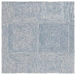 Safavieh Light Blue & Ivory Hand Tufted Geometric Motif Area Rug 16 Safavieh Light Blue & Ivory Hand Tufted Geometric Motif Area Rug -Famous Furniture Store light blue and ivory hand tufted geometric motif area rug rugs the well appointed house 7