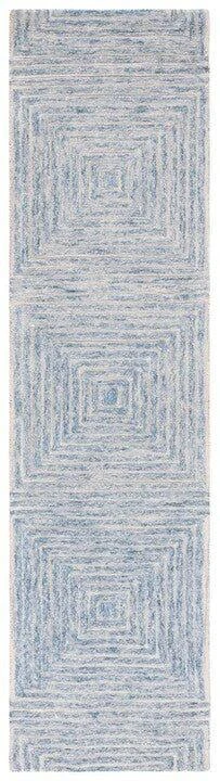 Safavieh Light Blue & Ivory Hand Tufted Geometric Motif Area Rug 9 Safavieh Light Blue & Ivory Hand Tufted Geometric Motif Area Rug - Image 9