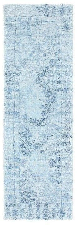Safavieh Light Blue & Navy Hand Tufted Transitional Area Rug -Famous Furniture Store light blue and navy hand tufted transitional area rug rugs the well appointed house 4