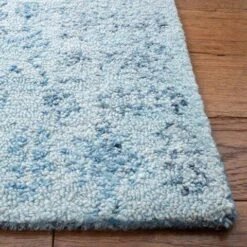 Safavieh Light Blue & Navy Hand Tufted Transitional Area Rug -Famous Furniture Store light blue and navy hand tufted transitional area rug rugs the well appointed house 6