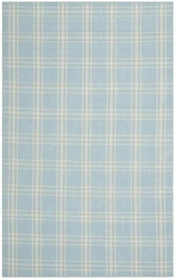 Safavieh Light Blue & Pale Yellow Plaid Area Rug