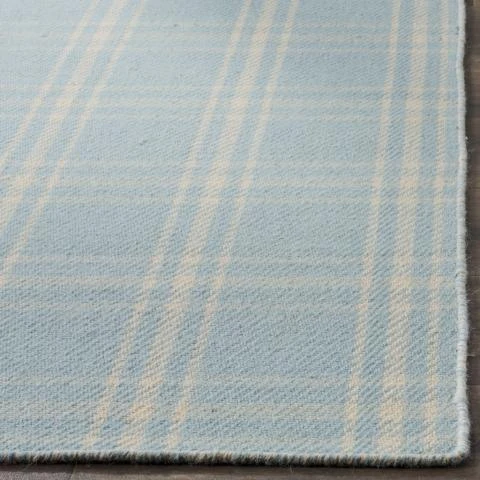 Safavieh Light Blue & Pale Yellow Plaid Area Rug 2 Safavieh Light Blue & Pale Yellow Plaid Area Rug - Image 2