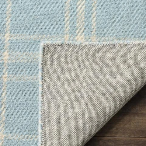 Safavieh Light Blue & Pale Yellow Plaid Area Rug 4 Safavieh Light Blue & Pale Yellow Plaid Area Rug - Image 4