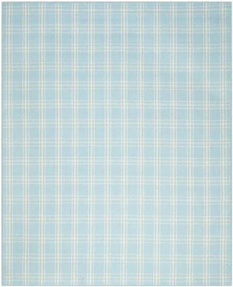 Safavieh Light Blue & Pale Yellow Plaid Area Rug 6 Safavieh Light Blue & Pale Yellow Plaid Area Rug - Image 6